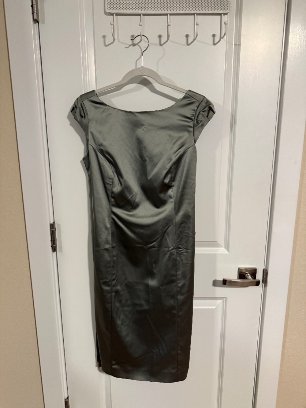 British brand Coast dress sage color UK size 12 is a US size 8